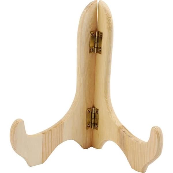 Tallrikställ - Trä - 17x12 cm - Traditionellt stöd - 1 styck - Brun