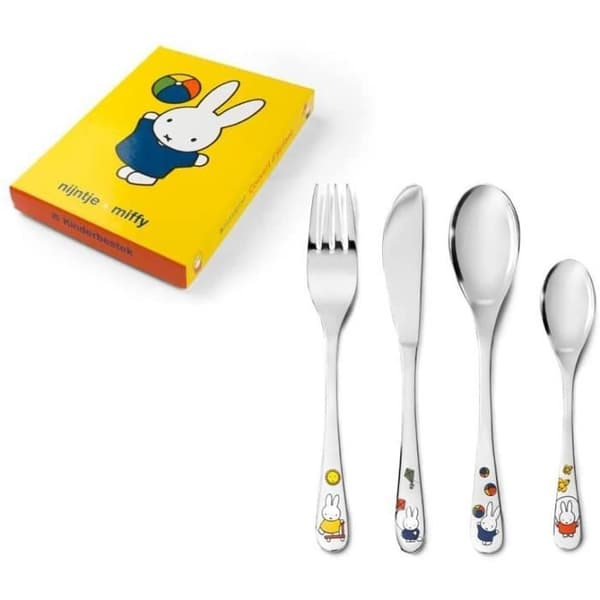 Zilverstad barnbestickset 4 delar rostfritt stål Silver 21,5 x 15,5 x 2,5 cm - 6827030
