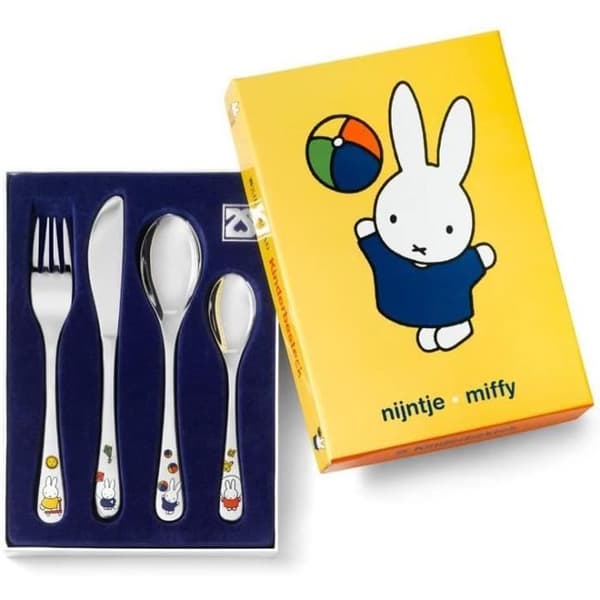 Zilverstad barnbestickset 4 delar rostfritt stål Silver 21,5 x 15,5 x 2,5 cm - 6827030