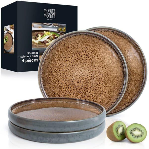 Moritz tallrik - moritz - 3382 - SOLID Set med 4 tallrikar 26 cm - Serveringsset