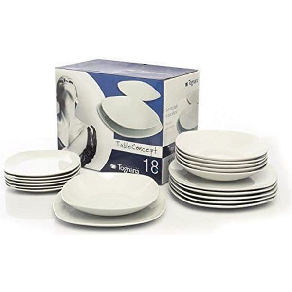 Tognana SE070180000 - ASSIETTE - Tjänstesats av 18 delar Splendor vit