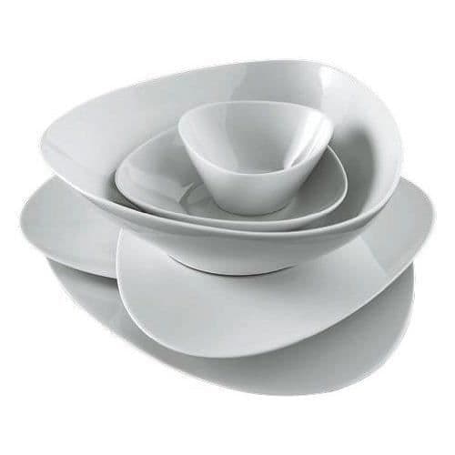 Alessi FM10/2 Colombina Collection djup tallrik i vitt porslin Set med 6 delar...