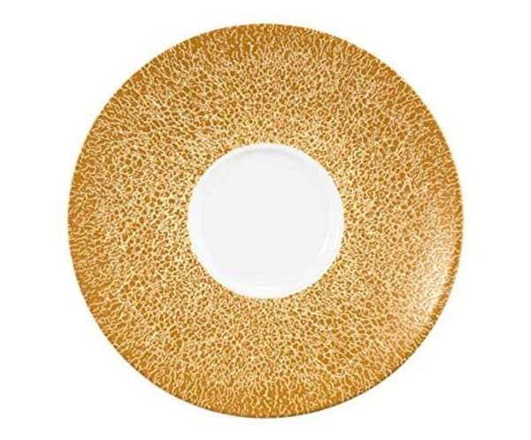 Seltmann tallrik - 001.757413 - Life Set med 6 assorterade fat i gyllene bärnstens molekyl 16,5 cm