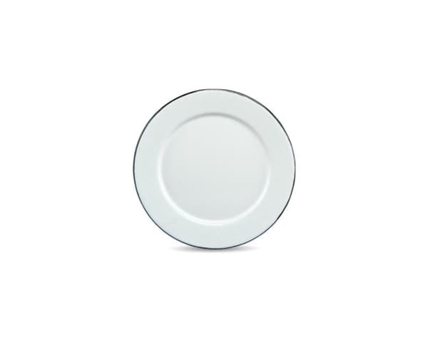Granitvaror | Tallrik ∅16cm i emaljerat stål | Idealisk CHR | Ugn och diskmaskin | Ljus | Stapelbar | Reptålig | Vit