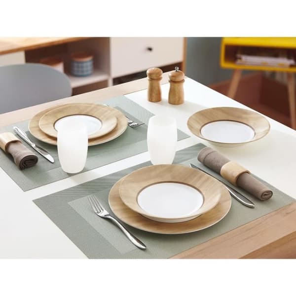 Tallrik i opal D.28cm - Set om 6 NORDIC ALPAGA