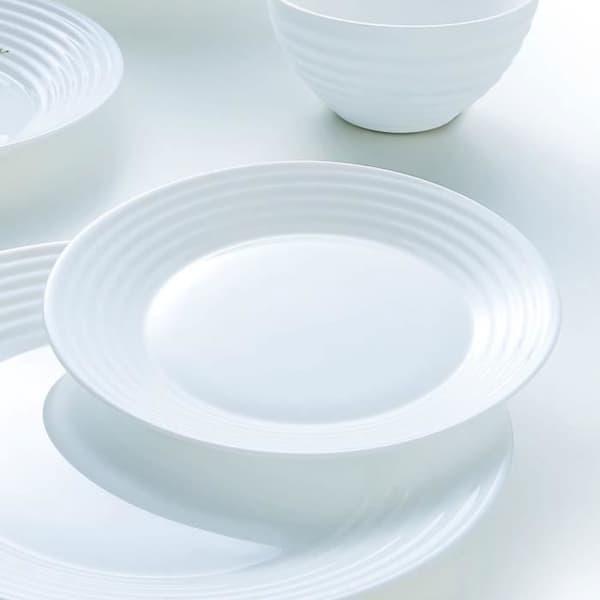 Luminarc Harena Ass Dessert 19 cm, Tallrik, Rund, Härdat glas, Vit, 190 mm, 190 mm