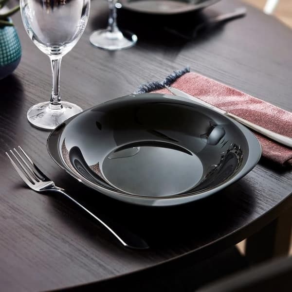 Svart djup tallrik 21 cm - Carine Noir - Luminarc