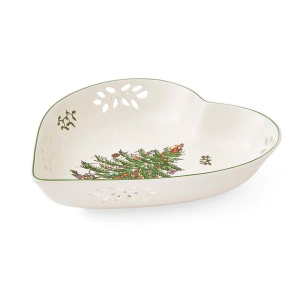 Spode Plate - XT5322-X - Pierced Heart Skål, Keramik, Flerfärgad