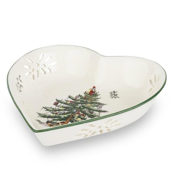 Spode Plate - XT5322-X - Pierced Heart Skål, Keramik, Flerfärgad