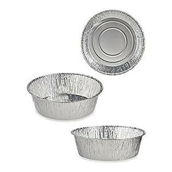 Uppsättning med Brickor Kinvara 30287 Silvrig Aluminium 25 x 8 x 25 cm