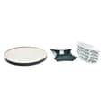 Miniatyrbild 3 av 4: Tilltuggsset DKD Home Decor Trä 22 x 22 x 1 cm Blad Grön Stengods