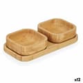 Miniatyrbild 1 av 3: Tilltuggsset Kinvara CN-KT225030 Brun Bambu 23 x 4,5 x 11 cm (12 antal)