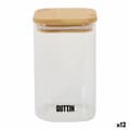 Miniatyrbild 1 av 3: Behållare för matkonservering Quttin Bambu Borosilikatglas 720 ml (12 antal)
