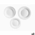 Miniatyrbild 1 av 5: Servissats Vivalto F-LP100-80-85 Vit Opalinglas (2 antal)