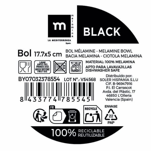 Bricka La Mediterránea (12 antal)