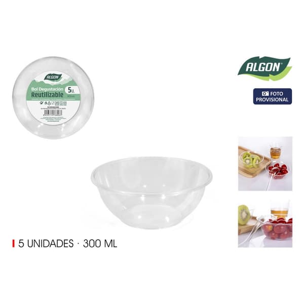 Blandeskål Algon 0,3 L 5 Dele (24 enheder)