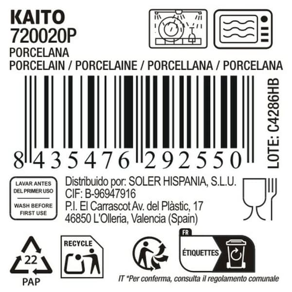 Køkkenspringvand La Mediterránea Kaito Cirkulær (18 enheder)