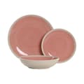 Miniatyrbild 4 av 5: Matservis Home ESPRIT Vit Rosa Stengods 18 Delar