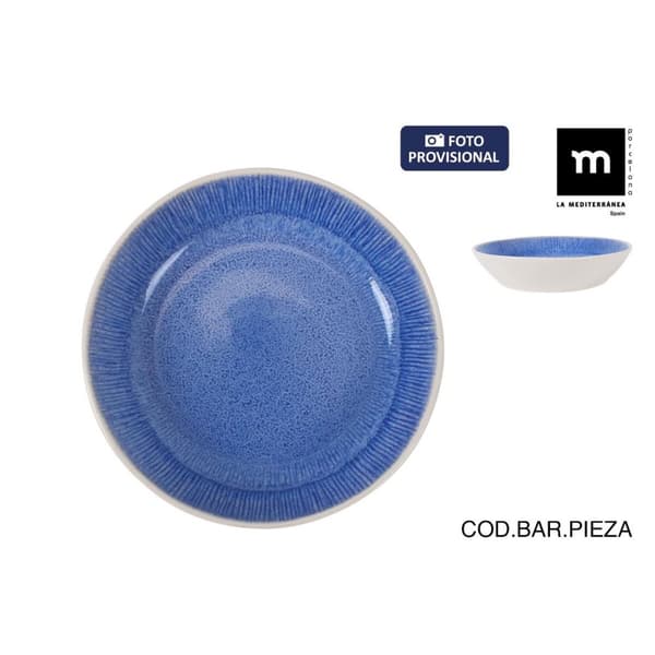 Dyp plate La Mediterránea Calobra Blå (18 enheter)