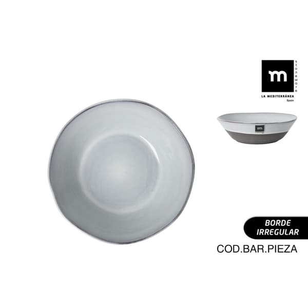 Dyp plate La Mediterránea Black clay