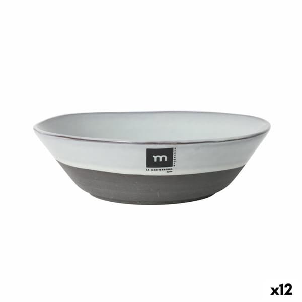 Dyp plate La Mediterránea Black clay
