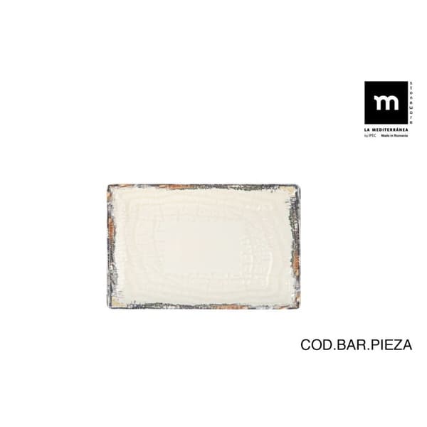 Bricka La Mediterránea Albus 20 x 13 x 2 cm (24 antal)
