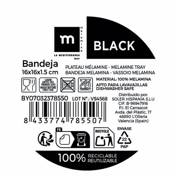 Bricka La Mediterránea (24 antal)