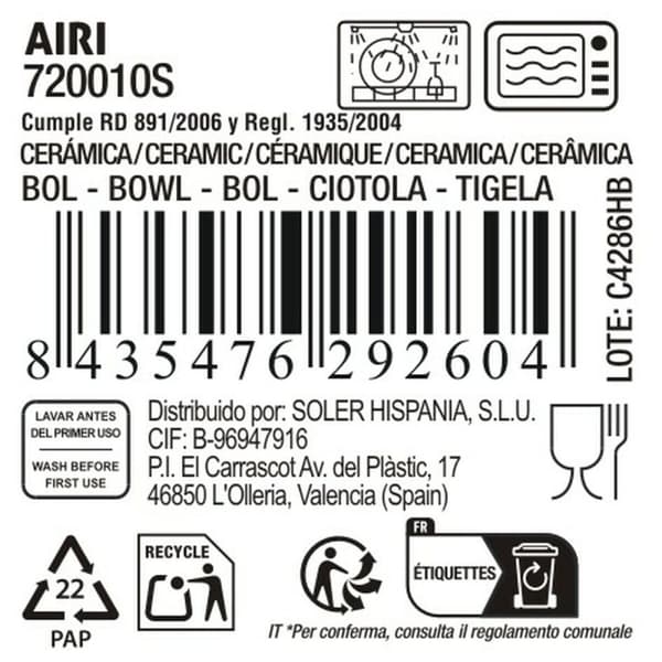 Snacksskål La Mediterránea Airi (18 antal)