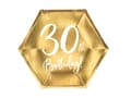 Miniatyrbild 1 av 3: Papperstallrikar 30-årsdag guld 6 st