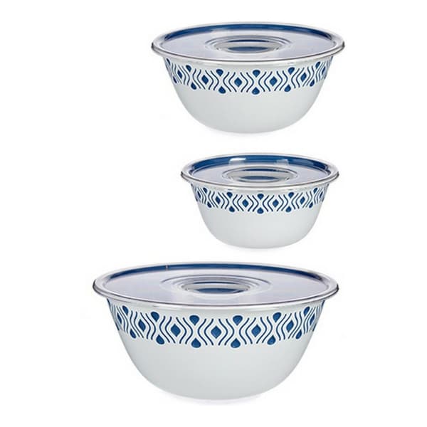 Skål Stefanplast 55201 Blå Plast (3 Delar)