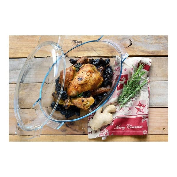 Ovn Fad Pyrex 1040712 Hvid Gennemsigtig Hærdet glas 6 L 4,5 g 4,5 L