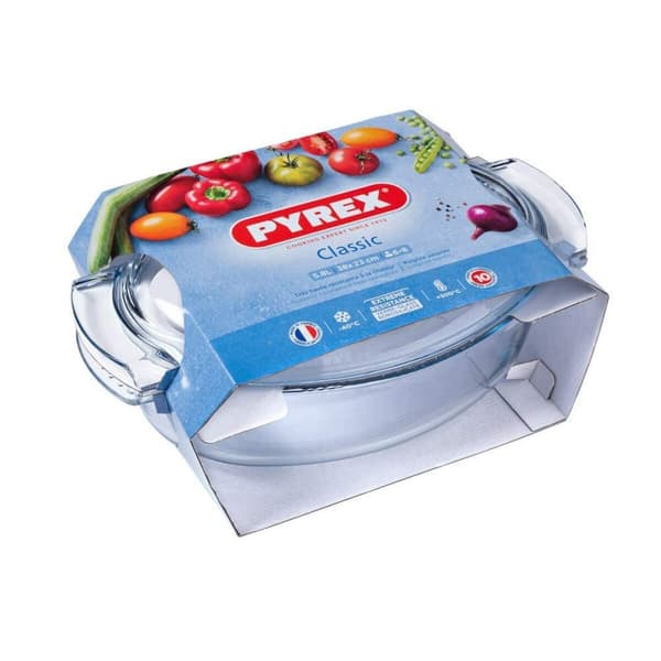 Ovn Fad Pyrex 1040712 Hvid Gennemsigtig Hærdet glas 6 L 4,5 g 4,5 L