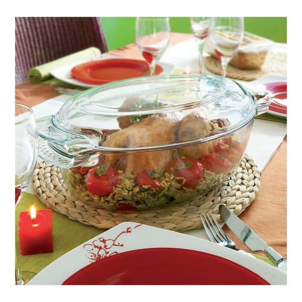 Ovn Fad Pyrex 1040712 Hvid Gennemsigtig Hærdet glas 6 L 4,5 g 4,5 L
