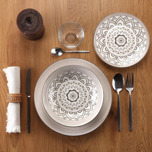 Spisestel Versa Grå Porcelæn 18 Dele
