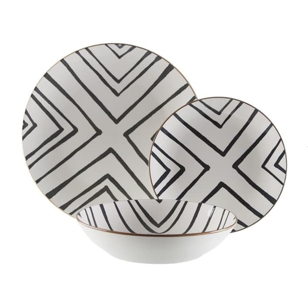 Spisestel Versa Grå Porcelæn 18 Dele