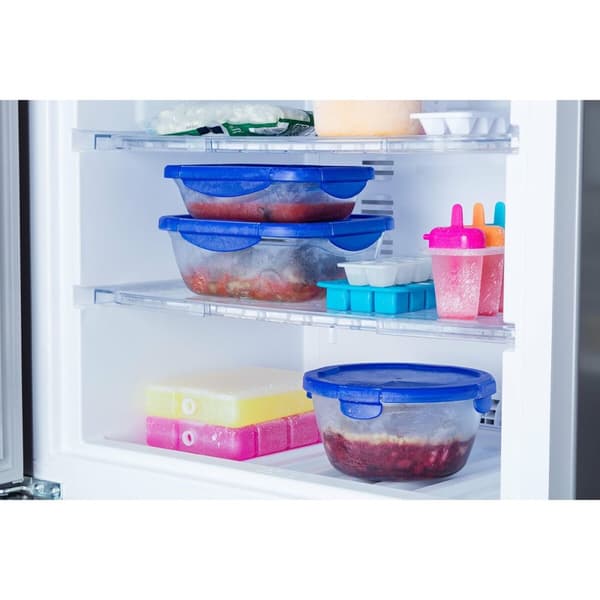 Behållare för matkonservering Pyrex Blå Transparent 800 ml (2 antal)