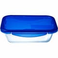 Miniatyrbild 1 av 11: Behållare för matkonservering Pyrex Blå Transparent Rektangulär