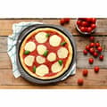 Miniatyrbillede 9 af 11: Pizza form Pyrex Brun Sort Metal