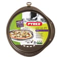 Miniatyrbillede 10 af 11: Pizza form Pyrex Brun Sort Metal