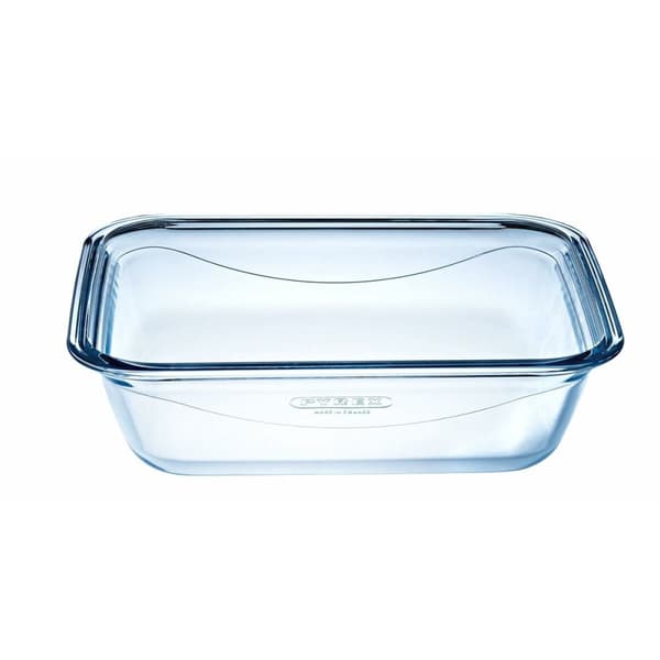 Behållare för matkonservering Pyrex Blå Transparent Rektangulär