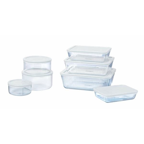 Mad Bevarelse Container Pyrex Hvid Gennemsigtig Rektangulær 1,5 L