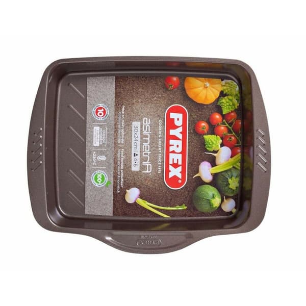 Bageplade Pyrex Brun Sort Metal