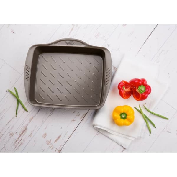 Ugnsplåt Med Nonstick Beläggning Pyrex Brun Svart Metall Stål