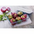 Miniatyrbilde 5 av 11: Mat bevaring Container Pyrex Hvit Gjennomsiktig Rektangulær 1,5 L