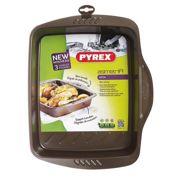 Ugnsplåt Pyrex Brun Svart Metall