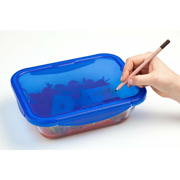 Behållare för matkonservering Pyrex Blå Transparent Rektangulär 800 ml