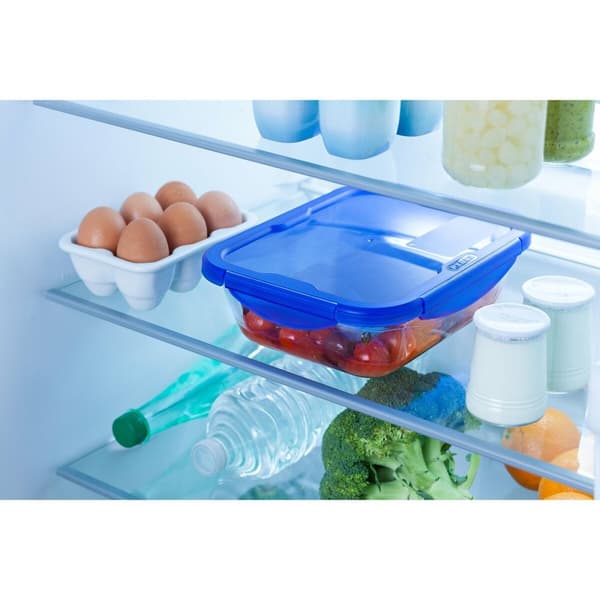 Behållare för matkonservering Pyrex Blå Transparent Rektangulär 800 ml