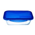 Miniatyrbild 2 av 11: Behållare för matkonservering Pyrex Blå Transparent Rektangulär 800 ml