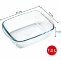 Miniatyrbillede 3 af 5: Ovn Fad Pyrex 1,2 L