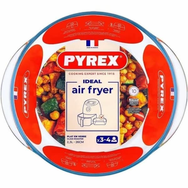 Uunivuoka Pyrex Läpinäkyvä Borosilikaattilasi Pyöreä Ø 26 cm